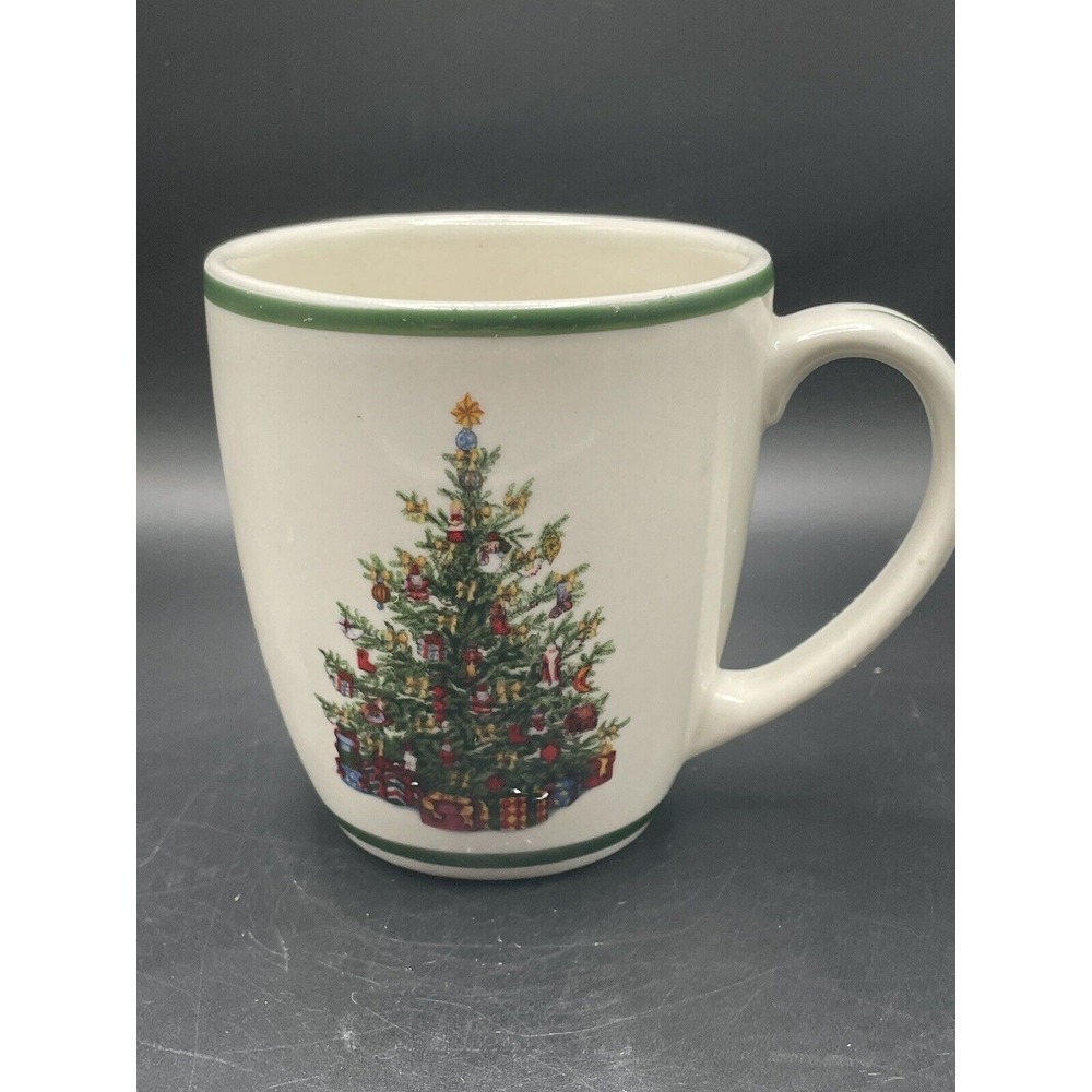 Vintage Illustrated Classic Christmas Tree Coffee Mug by Christopher Radko